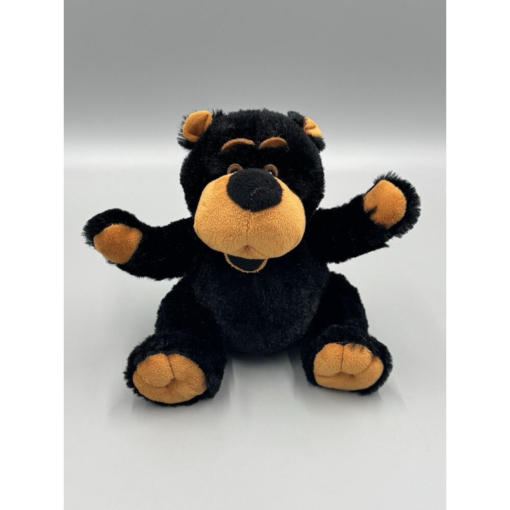 RBI Plush Black Teddy Bear Plush 7” Stuffed Animal Ron Banafato Inc.